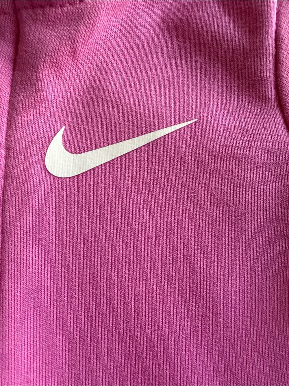 Nike Hot Pink Hooded Baby One-Piece Zipper Romper